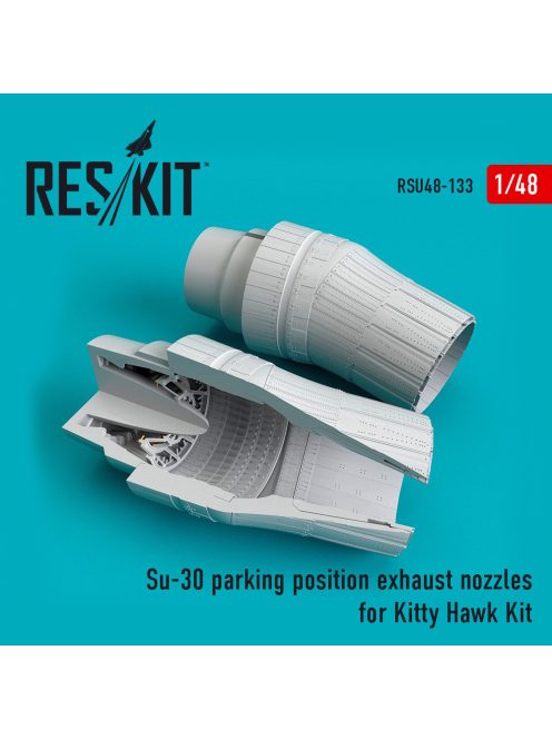Reskit - Su-30 parking position exhaust nozzles for KittyHawk kit (1/48)