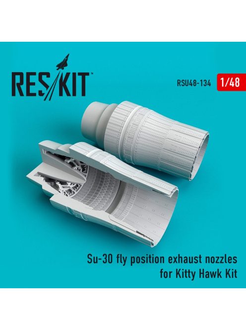 Reskit - Su-30 fly positionexhaust nozzles for KittyHawk kit (1/48)