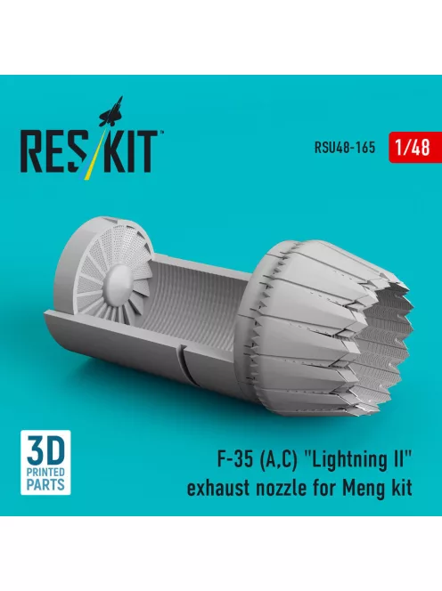 Reskit - F-35 (A,?) Lightning II exhaust nozzle for Meng kit (3D Printed)