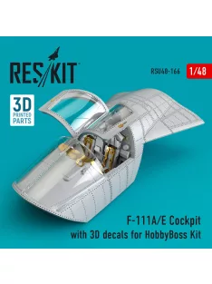   Reskit - F-111A/E Cockpit with 3D decals for HobbyBoss kit (3D Printed)
