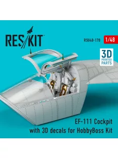   Reskit - EF-111 Cockpit with 3D decals for HobbyBoss kit (3D Printed)
