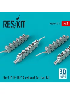 Reskit - He-111 H-10/16 exhaust for ICM kit