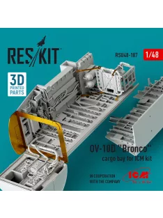 Reskit - OV-10D Bronco cargo bay for ICM kit (3D Printed)