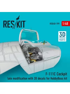   Reskit - F-111C Cockpit late modification with 3D decals for HobbyBoss kit (3D Printed)
