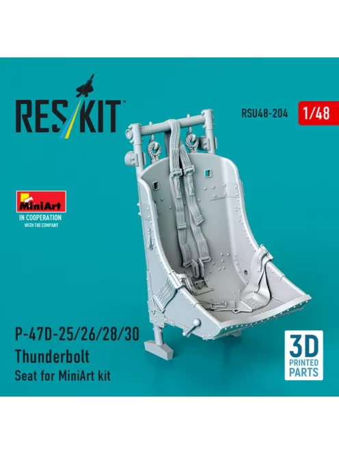 Reskit - P-47D- / Thunderbolt Seat for MiniArt kit (3D Printed)