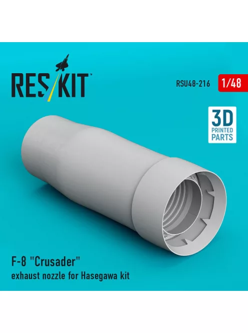 Reskit - F-8 Crusader exhaust nozzle for Hasegawa kit (3D Printed)