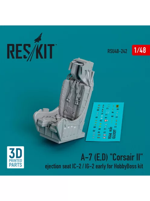 Reskit - A-7 (E,D) Corsair II ejection seat IC-2 / IG-2 early for HobbyBoss kit (3D Printed)