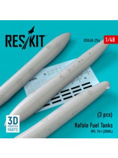   Reskit - Rafale Fuel Tanks RPL 741 (2000L) (3 pcs) (3D Printed) (1/48)