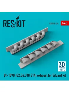   Reskit - Bf-109G (G2,G6,G10,G14) exhaust for Eduard kit (3D Printed)