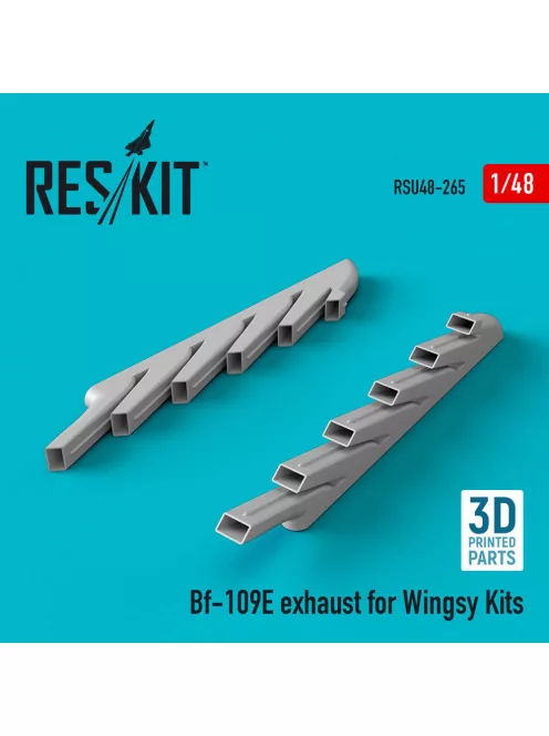 Reskit - Bf-109E exhaust for Wingsy Kits (3D Printed)