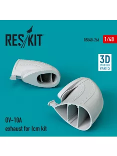 Reskit - OV-10A exhaust for Icm kit (3D Printed)