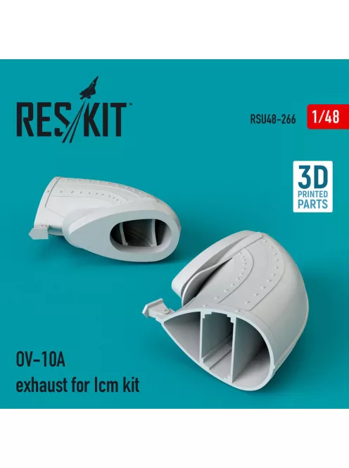 Reskit - OV-10A exhaust for Icm kit (3D Printed)