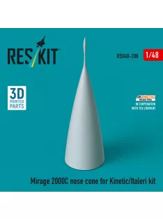   Reskit - Mirage 2000C nose cone for Kinetic/Italeri kit (3D Printed)
