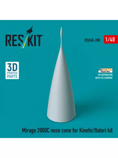 Reskit - Mirage 2000C nose cone for Kinetic/Italeri kit (3D Printed)