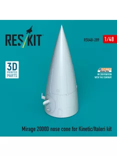   Reskit - Mirage 2000D nose cone for Kinetic/Italeri kit (3D Printed)