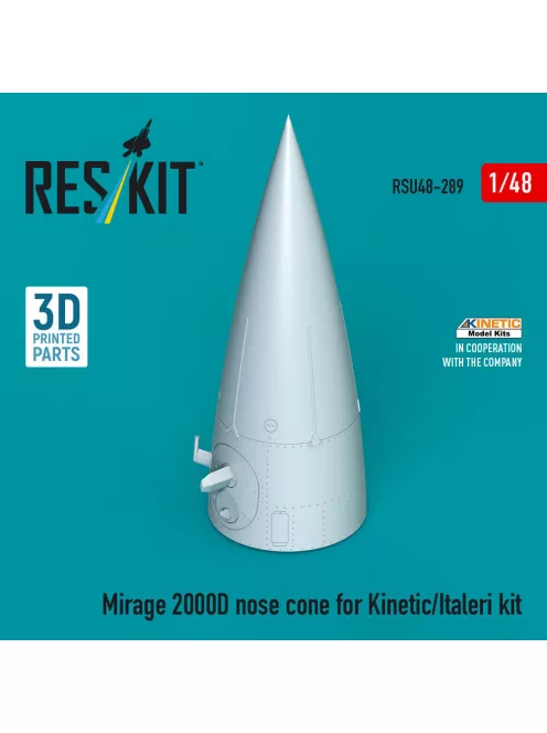 Reskit - Mirage 2000D nose cone for Kinetic/Italeri kit (3D Printed)