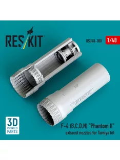   Reskit - F-4 (B C D N) Phantom II exhaust nozzles for Tamiya kit (3D printed)