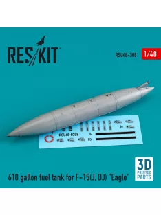   Reskit - 610 gallon fuel tank for F-15(J, DJ) Eagle (3D Printed)