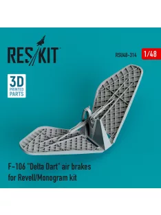   Reskit - F-106 Delta Dart air brakes for Revell/Monogram kit (3D Printed)