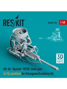   Reskit - AH-64 Apache M230 chain gun (in fly position) for Hasegawa/Academy kit (3D Printed)