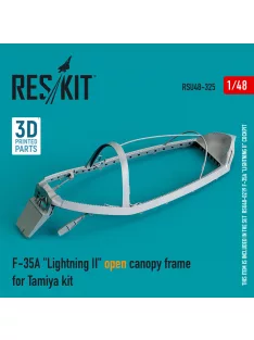   Reskit - F-35A Lightning II open canopy frame for Tamiya kit (3D Printed)