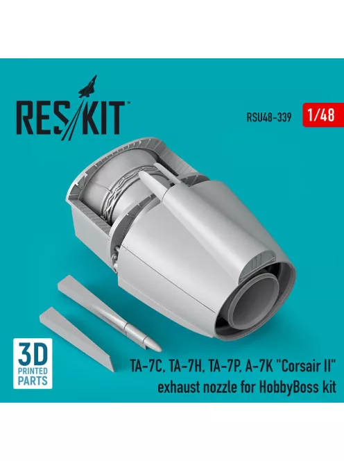 Reskit - TA-7C TA-7H TA-7P A-7K Corsair II exhaust nozzle for HobbyBoss kit (3D Printed)