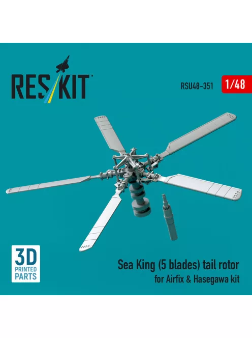 Reskit - Sea King (5 blades) tail rotor for Airfix & Hasegawa kit (3D printed)