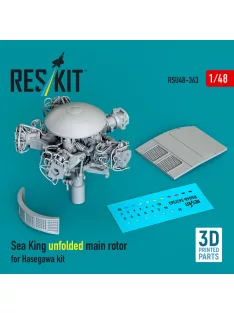   Reskit - Sea King unfolded main rotor for Hasegawa kit (3D Printed)