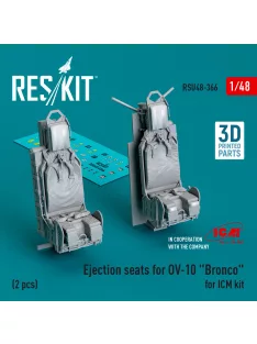  Reskit - Ejection seats for OV-10 Bronco (2 pcs) for ICM kit (3D Printed)