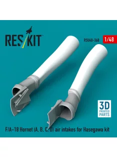   Reskit - F/A-18 Hornet (A, B, C, D) air intakes for Hasegawa kit (3D Printed)