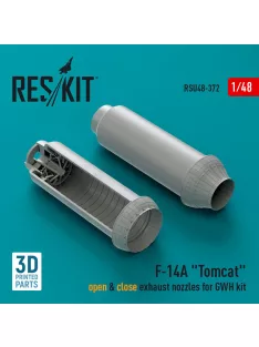   Reskit - F-14A Tomcat open & close exhaust nozzles for GWH kit (3D Printed)