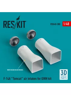   Reskit - F-14A "Tomcat" air intakes for GWH kit (3D Printed) (1/48)