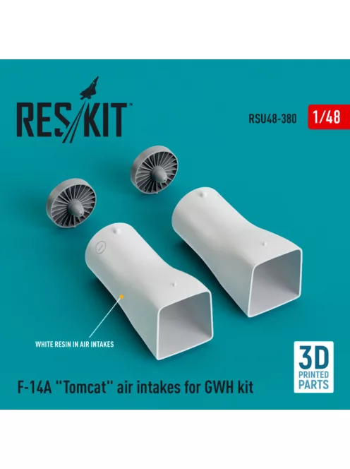 Reskit - F-14A "Tomcat" air intakes for GWH kit (3D Printed) (1/48)