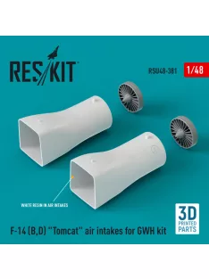   Reskit - F-14 (B,D) "Tomcat" air intakes for GWH kit (3D Printed) (1/48)