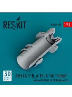   Reskit - AMX (A-11B, A-1B, A-1A) "Ghibli" exhaust nozzle for HobbyBoss kit (3D Printed) (1/48)