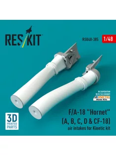   Reskit - F/A-18 Hornet (A, B, C, D & CF-18) air intakes for Kinetic kit (3D Printed)