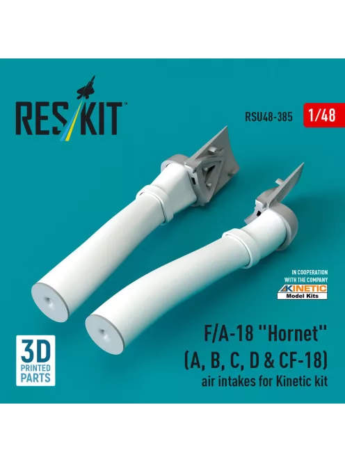 Reskit - F/A-18 Hornet (A, B, C, D & CF-18) air intakes for Kinetic kit (3D Printed)