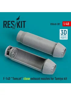   Reskit - F-14D Tomcat close exhaust nozzles for Tamiya kit (3D Printed)