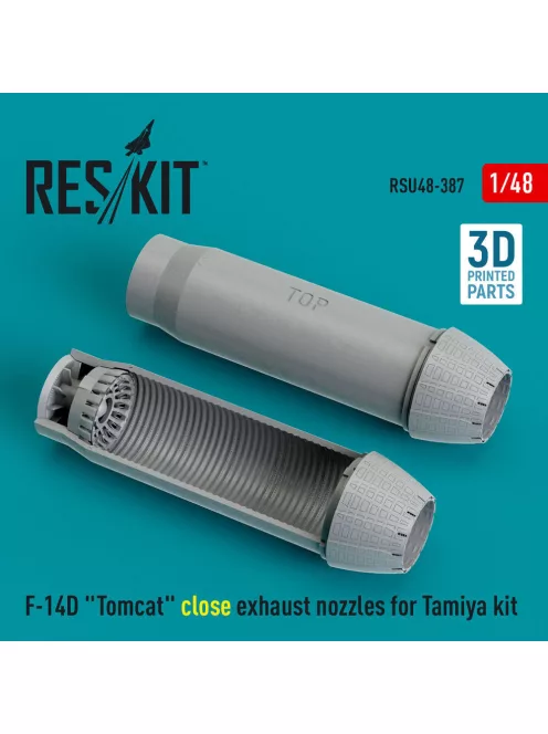 Reskit - F-14D Tomcat close exhaust nozzles for Tamiya kit (3D Printed)