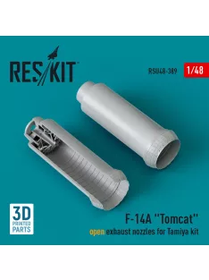   Reskit - F-14A Tomcat open exhaust nozzles for Tamiya kit (3D Printed)