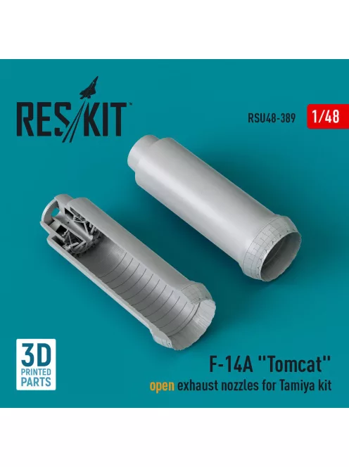 Reskit - F-14A Tomcat open exhaust nozzles for Tamiya kit (3D Printed)