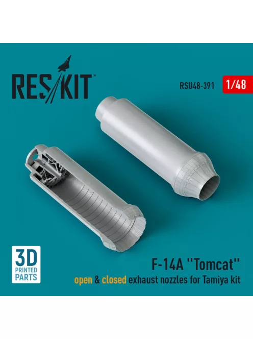 Reskit - F-14A Tomcat open & closed exhaust nozzles for Tamiya kit (3D Printed)