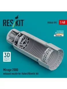   Reskit - Mirage 2000 exhaust nozzle for Italeri/Kinetic kit (3D Printed)