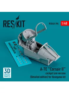   Reskit - A-7E Corsair II cockpit late version (Detailed edition) for Hasegawa kit (3D Printed)