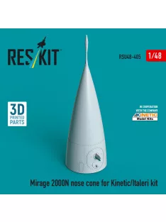   Reskit - Mirage 2000N nose cone for Kinetic/Italeri kit (3D Printed)