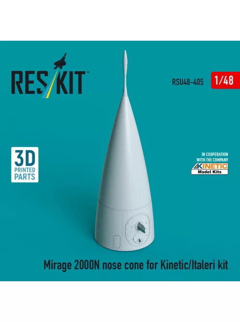 Reskit - Mirage 2000N nose cone for Kinetic/Italeri kit (3D Printed)