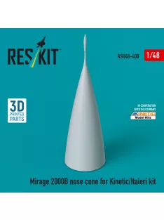   Reskit - Mirage 2000B nose cone for Kinetic/Italeri kit (3D Printed)