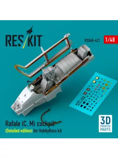   Reskit - Rafale (C, M) cockpit (Detailed edition) for HobbyBoss kit (3D printed)