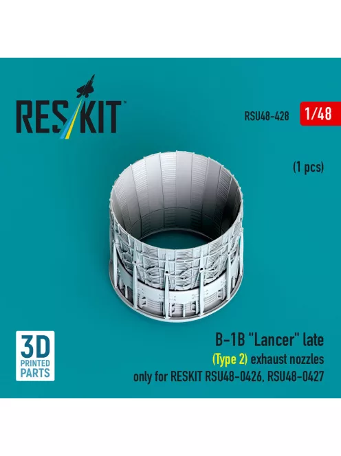 Reskit - B-1B Lancer exhaust nozzle (late - type 2) (1 pcs) only for RESKIT RSU48-0426, RSU48-0427 (3D Printed)