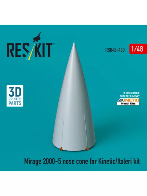 Reskit - Mirage 2000-5 nose cone for Kinetic/Italeri kit (3D Printed)